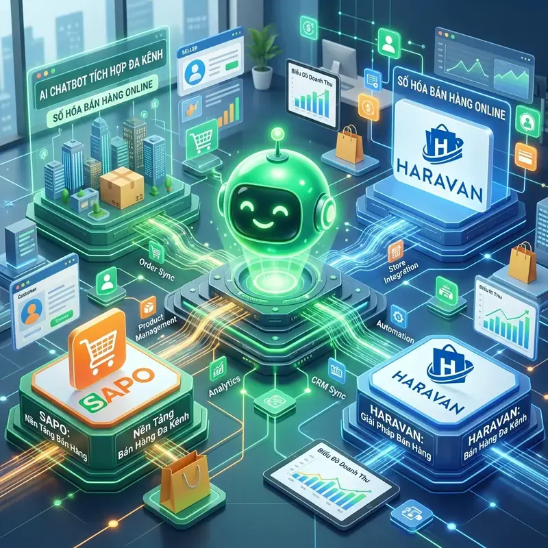 Tích Hợp Chatbot Trí Tuệ Nhân Tạo (AI) Vào Haravan & Sapo Web Đơn Giản Nhất